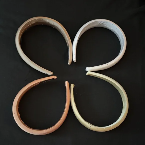 Crystal Rhinestone Headbands Bundle and Save | Cream Nude Peach Tan - Picture 2 of 8